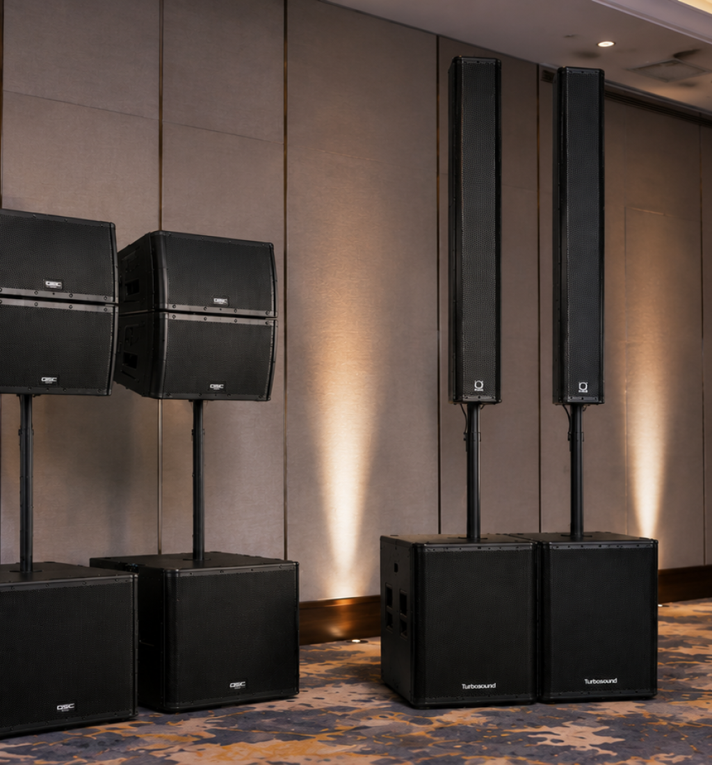 sonido- line-array speaker system